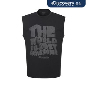 핫썸머 남성 그래픽 슬리브리스 워터티셔츠 (BLACK) DMSW77053-BKS