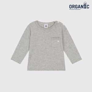 [쁘띠바또]쁘띠바또 베이비 오가닉 포켓 슬럽 티셔츠 (NTF41TR23F_GY)