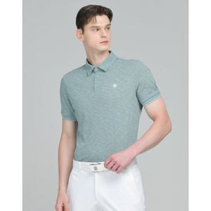 닥스 골프 25SS PREMIUM 그린 린넨라이크 반팔 카라티 DGTS5B511E2