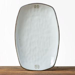 이천도자기 희고백자 직타원접시 소 20.5cm 그릇 한식접시 혼수접시 한식차림 상차림 혼수용접시 한정식접