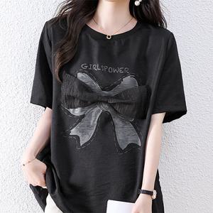 [패션시그널] 리본디테일 라운드넥 롱블라우스 B65657