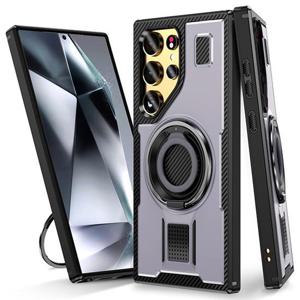 갤럭시S23울트라 실리콘 핑거링 메탈거치대 젤하드 핸드폰케이스