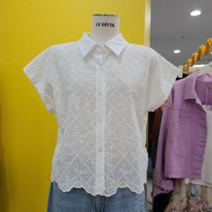 르피타 DP01 꽃자수 셔츠 L252UBL651