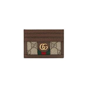 구찌 오피디아 GG 카드 케이스 베이지 에보니 523159-96IWG-8745