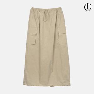 엘케이트 여성 롱기장 치마 여름 밴딩 스트링 스커트 나일론 바스락치마 LNNP018