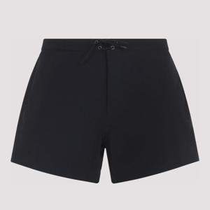 생로랑 레이스업 웨이스트밴드 스무스 패브릭 스윔 쇼츠 820655