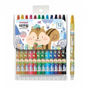 아트박스/모나미 모나미 모니주 샤프식 색연필 12색 (남)