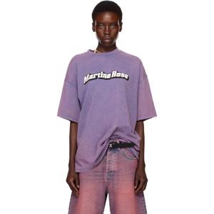 25 FW 마틴로즈 여성   퍼플 오버사이즈 티셔츠 252892F110000