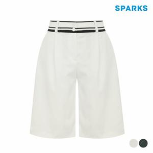 [스팍스]여성 핀턱 배색라인 4부 반바지 팬츠 SP2LPS032