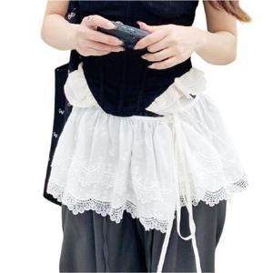 [이거찜] 레이어드의 완성 레이스 랩 스커트 힙커버 스커트레깅스 엉덩이가