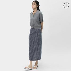 엘케이트 여자 체크 스커트 H라인 펜슬 여름 롱치마 LRAP008