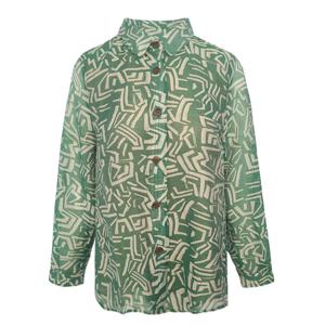 [조순희]시스루 프린티드 블라우스 (JOMB218)