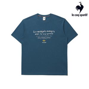 [르꼬끄] 남녀공용 르꼬끄X275C 유니 레터링 반팔티 QQ323XRS72_DGB