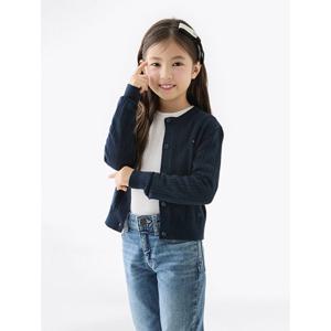 타미힐피거 키즈 T42F6WCD350GT1 포인텔 라운드넥 가디건