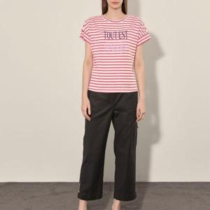 올리비아로렌 H 스트라이프 티셔츠 VOBAS4F7111