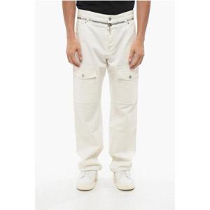 발망 데님 팬츠 AH0MI045DB690FA White