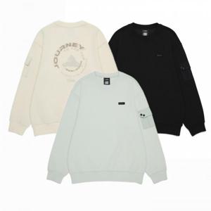 내셔널지오그래픽키즈  (K253USW230) 어드벤처 소매포켓 백그래픽 맨투맨 긴팔