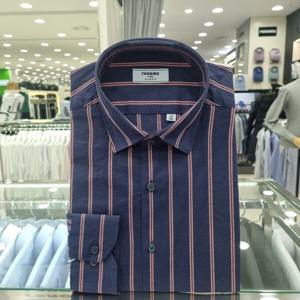 [레노마셔츠]마혼방 더블 스트라이프 슬림핏 긴소매RMLSL1151NYB