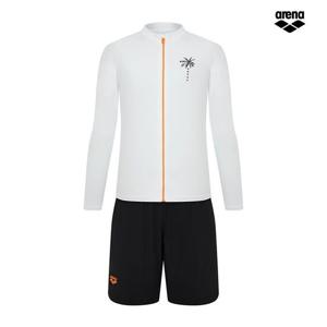 아레나 코코스 릴렉스핏 집업 래쉬가드 세트 A5BM1PC10 OWT