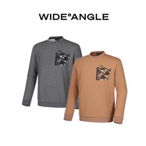 [와이드앵글]CO 자카드 포켓 맨투맨 티셔츠 M WMU24273