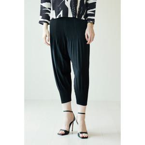 [요이츠]플리츠 밴딩 배기 팬츠 블랙_YK03WRPSL03