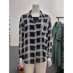 아날도바시니 세이브존02 (나시)체크셔츠 AY09BL19S