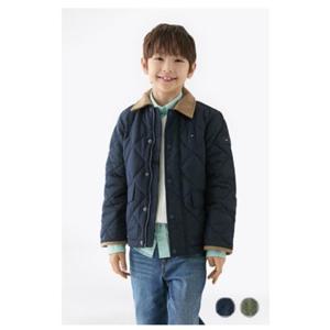 [타미힐피거칠드런2] 콘트라스트 칼라 퀼팅 재킷 T42F6QJC120BT2 2T 16세