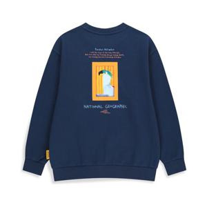 [전이수 콜라보] K254USW960 그래픽 맨투맨 NAVY