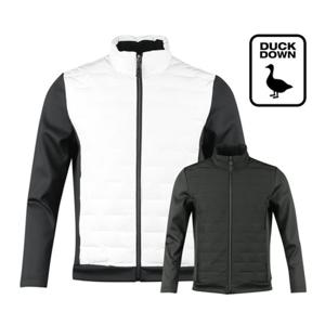 럭스골프 남성 믹스 매치 덕다운 점퍼 BLU3A802