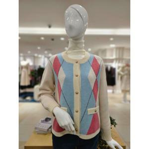 [포커스]MARIO포커스 아가일 배색 가디건 FS4A7KC00372