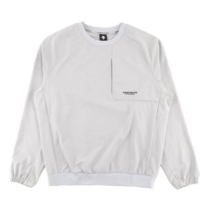 데상트 가슴포켓 우븐 맨투맨 SP323TWH91LGRY