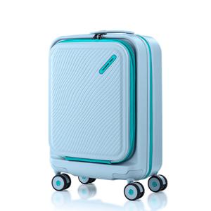 [쌤소나이트레드] TOIIS OCEAN 전면오픈 확장형 캐리어 55/20 FO EXP AQUA