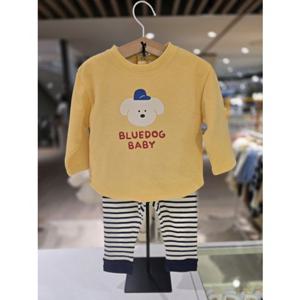 [블루독베이비] 25 FW(YE)도기 포인트상하세트(45C7067212)등원 백일 돌 선물 유아 아가옷 조카 (45C706721