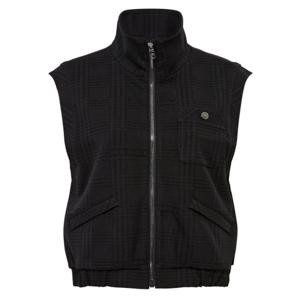 [와이드앵글]여성 CO 엘레강스 자카드 하이넥 베스트 WWU25671Z1