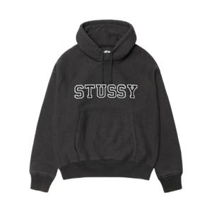 스투시 펠트 아플리케 후드 블랙 118591