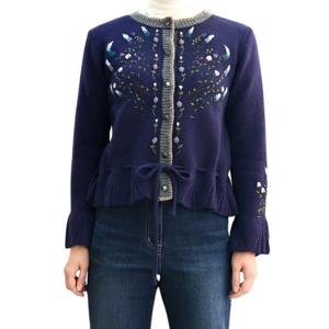 [비꼴리끄(여성)]울 스칼렛 넥라인 가디건 B244KC3020