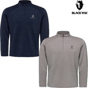 블랙야크 남성 메리노울집업긴팔티 1BYZTFU008