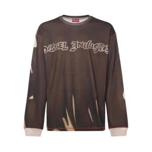 디젤 후드 티셔츠 A21621 0BKBY5ENA Brown beige