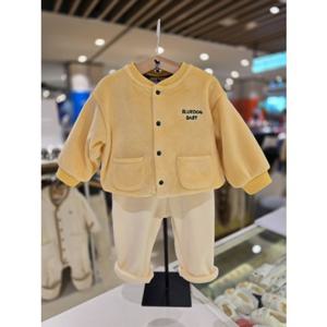 [블루독베이비] 25 FW(YE)다이노 SOFT 상하세트(45C1361003)신생아 백일 돌 선물 조카 유아 아가옷 (45C136