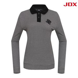 [JDX] 여성 자카드 코듀로이 카라티셔츠(X2TLU8455BK)