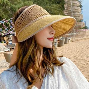 밀집 헬레나 리본 밀집 모자 썬캡 선캡 여름 밀짚 왕골 나들이 여성 여자 햇빛 벙거지