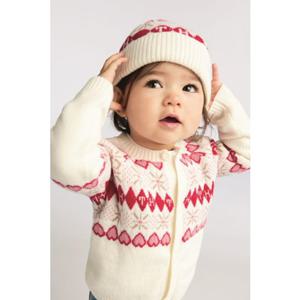 [타미힐피거칠드런2]  페어아일 가디건 비니세트 T42F7NWO110GT1 12M 2T