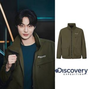 디스커버리 2025F W 가을 [DMWJ27054OLD] 남성 하이넥 블루종 사파리 워크 자켓