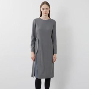 올리비아로렌 HC03 라운드넥 배색 플리츠 벨티드 원피스 VOC OA3W 9121 / 04