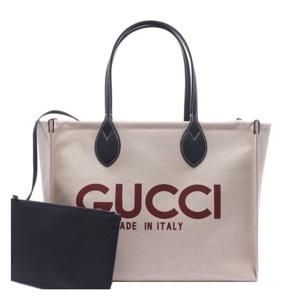 [구찌]여성 로고 프린트 미디엄 토트백 (772176 FACUL 8573 24F)