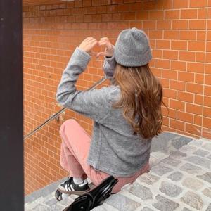 [브이와이][VY] 여자 페미닌 앙고라 스웨터 테리 FW U넥 가디건_