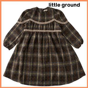 [리틀그라운드8] 룰라비(75C12-400-01)체크샤이닝드레스 아동여아 원피스 데일리 코디룩 선물 파티 결혼식