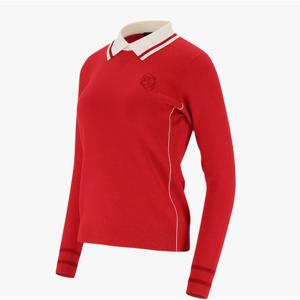 [엘르골프]24년 여성 가을 사이드 포인트 폴로 스웨터[6K63601]