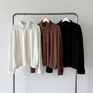 [다잇템][다잇템] 남성 갈색 긴팔티 FW 덤블 단가라 셔츠_224602