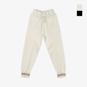 [GS]클라우스 여성 하이웨스트 와이드밴딩 니트 조거 골프바지 KLFWPT1492_IV